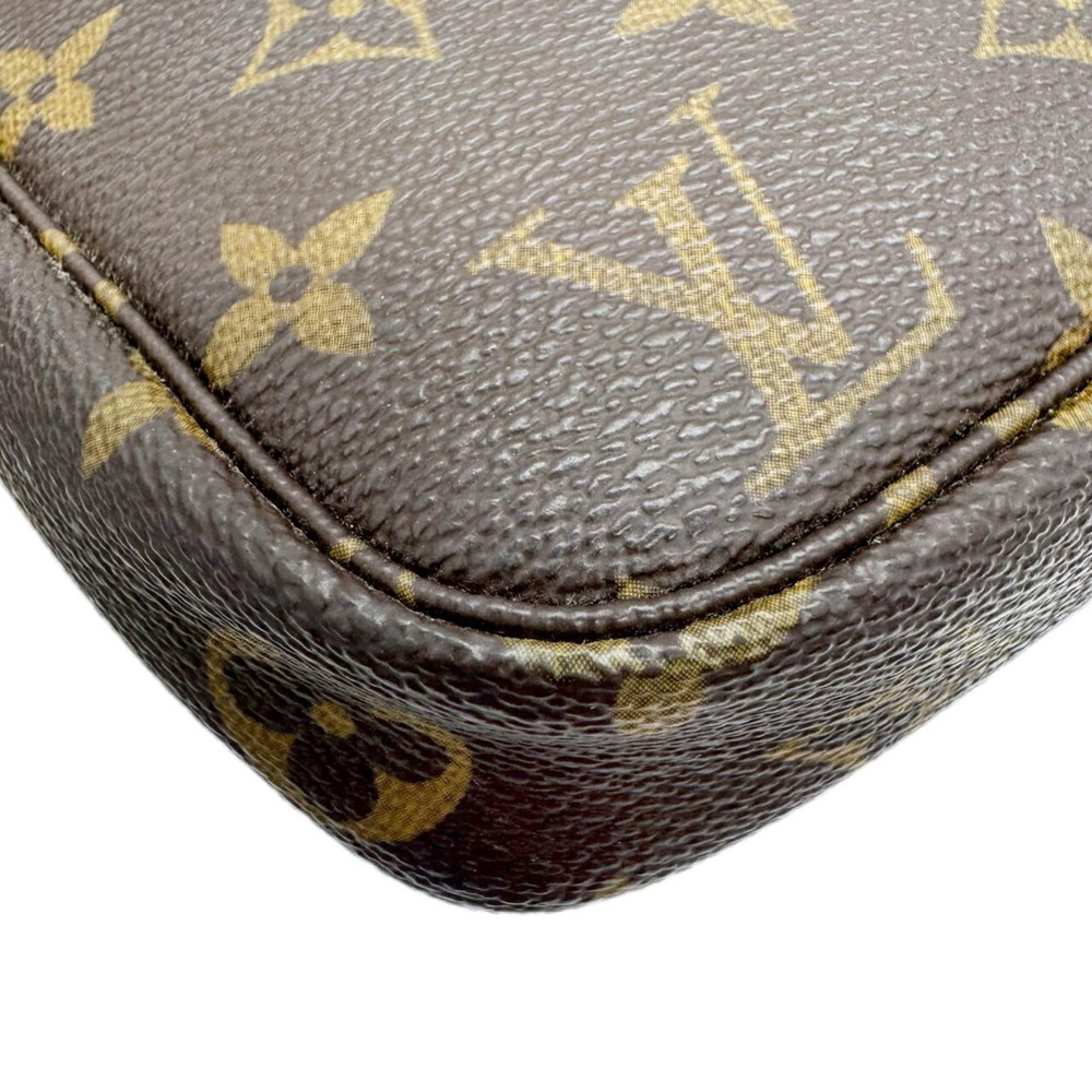 LOUIS VUITTON Authentic Brown Monogram Pochette Pouch - Picture 6 of 15